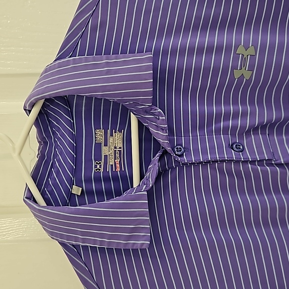 Under Armour Purple Polo Shirt!!! - Picture 5 of 11